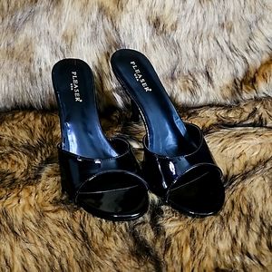 Pleaser Black High Heels Size 11